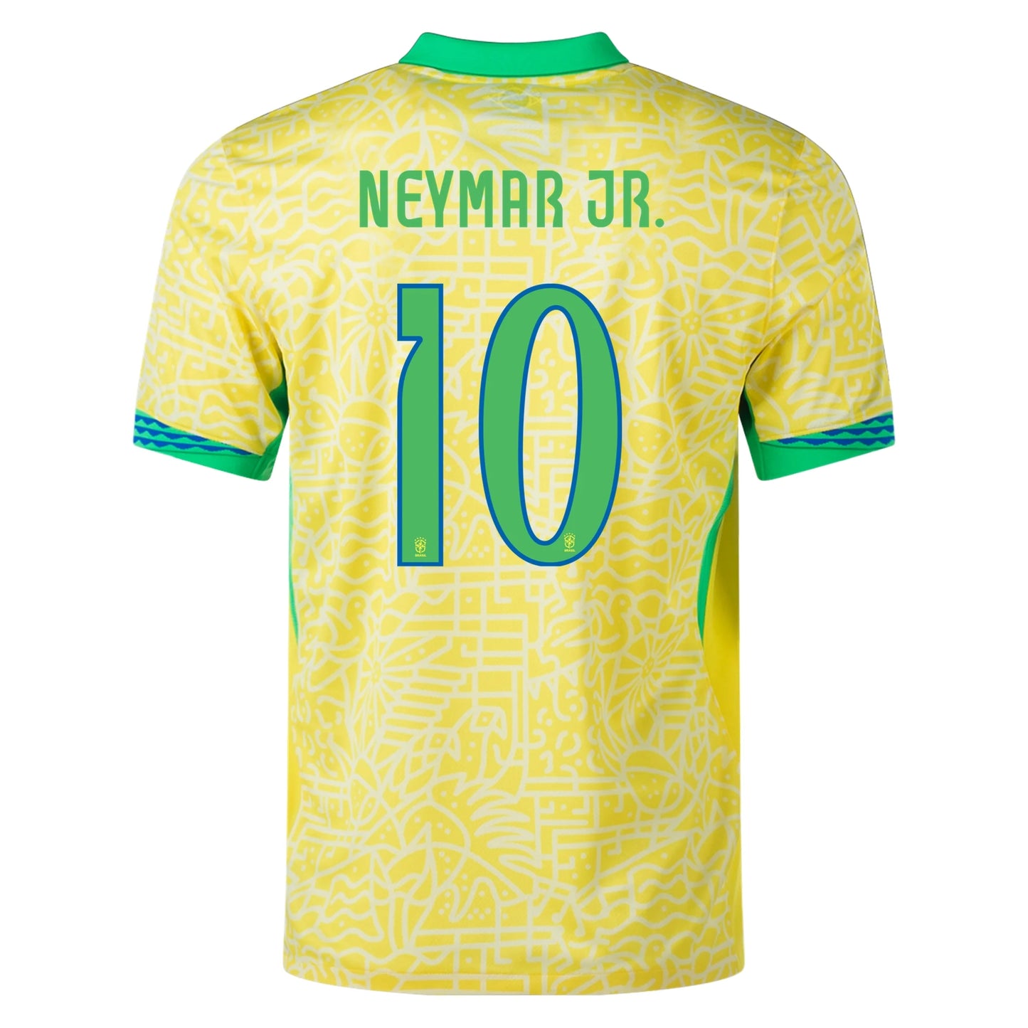 Men's Authentic Nike Neymar Jr Brazil Home Jersey 2024