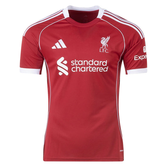 Men's Replica adidas Liverpool Home Jersey 25/26Futballers F.C