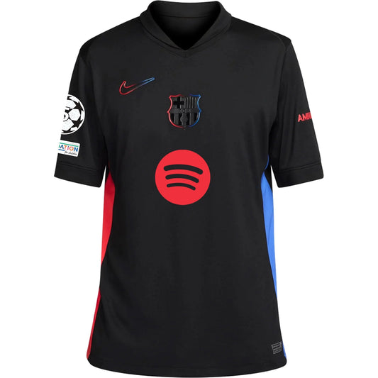 Men's Replica Nike Barcelona Away Jersey 24/25 - New Sponsor Logo - UCLFutballers F.C