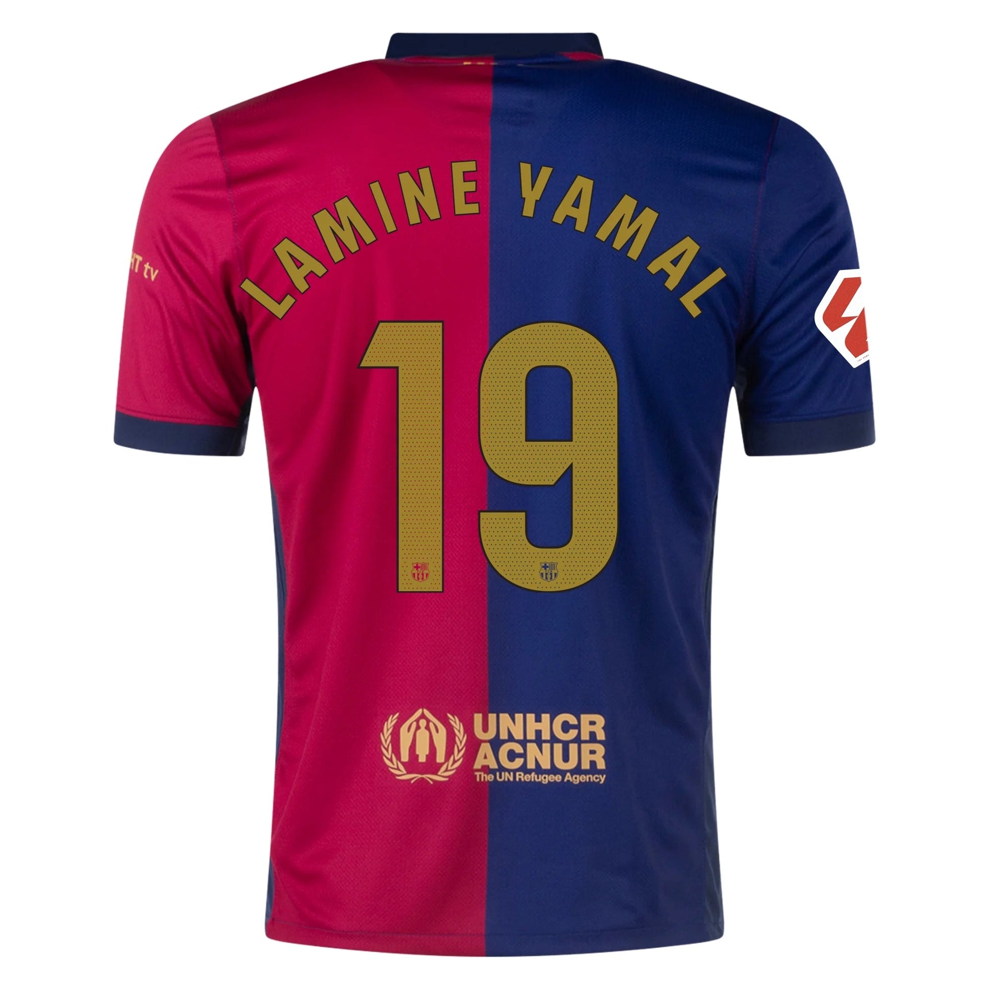 Men's Replica Nike Lamine Yamal Barcelona Home Jersey 24/25Futballers F.C