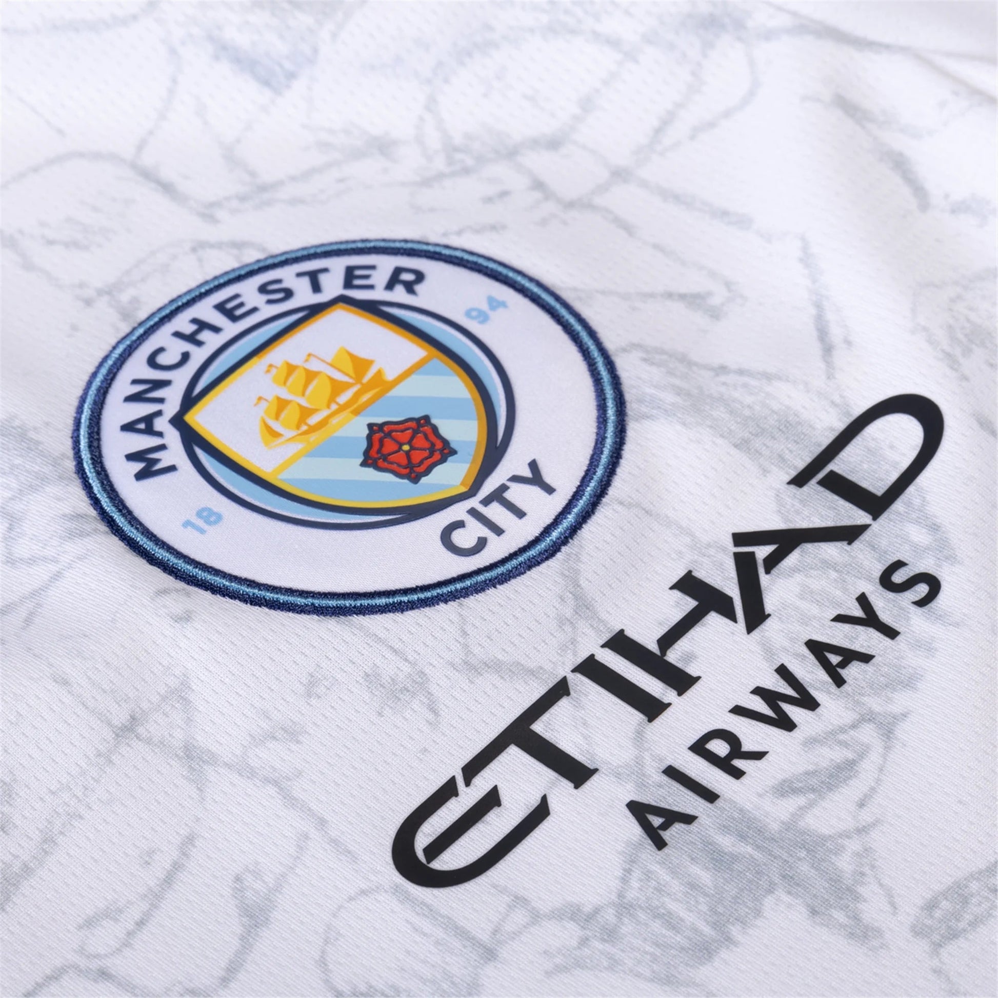 Men's Replica Puma Manchester City KidSuper Jersey 2025 - WhiteFutballers F.C