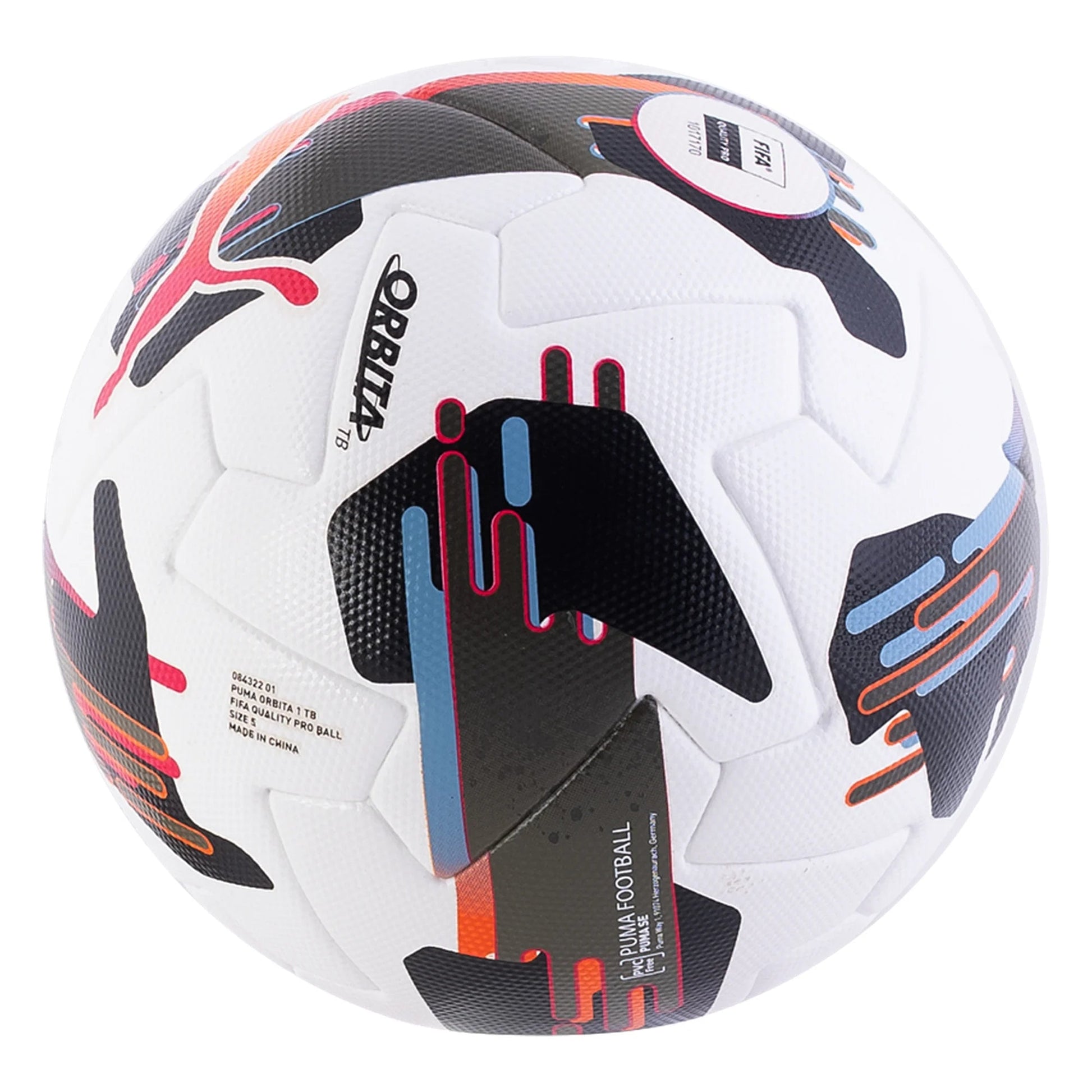 Puma Orbita 1 Thermabond FIFA Quality Pro Soccer Ball - White/MulticolorFutballers F.C