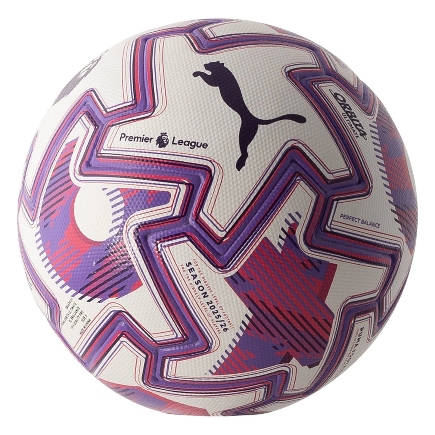 Puma Orbita Ultimate Premier League Brilliance FIFA Quality Pro Soccer Ball 25/26 - White/Multi - colorFutballers F.C